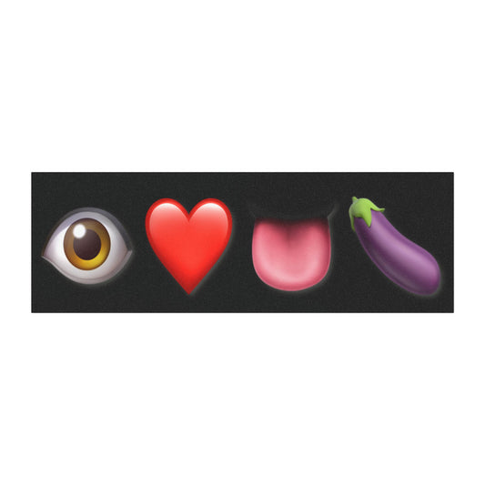 I Love Eggplants Car Magnet