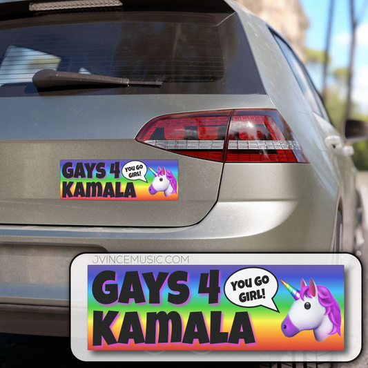 Gays 4 Kamala Car Magnet