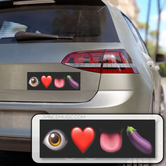 I Love Eggplants Car Magnet