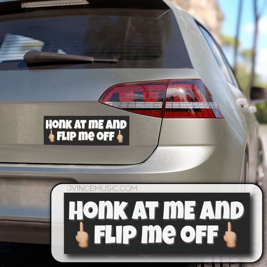 Flip Me Off Car Magnet