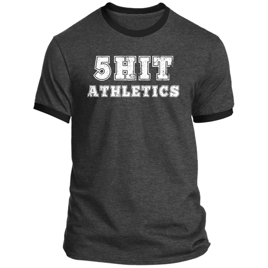 "5-Hit Athletics" Ringer Tee