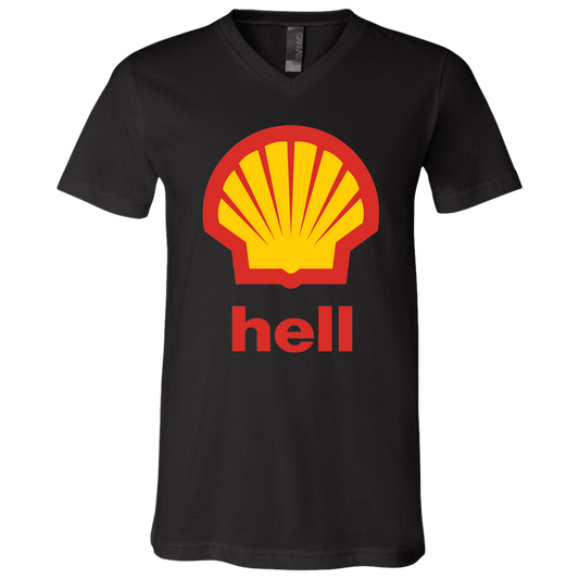 "Gas Hell" Unisex Jersey SS V-Neck T-Shirt