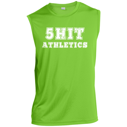 "5-Hit Athletics" Men’s Sleeveless Performance Tee