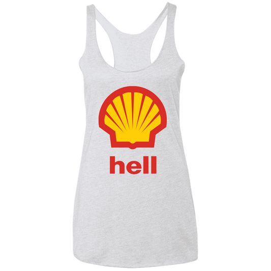 "Gas Hell" Ladies' Triblend Racerback Tank