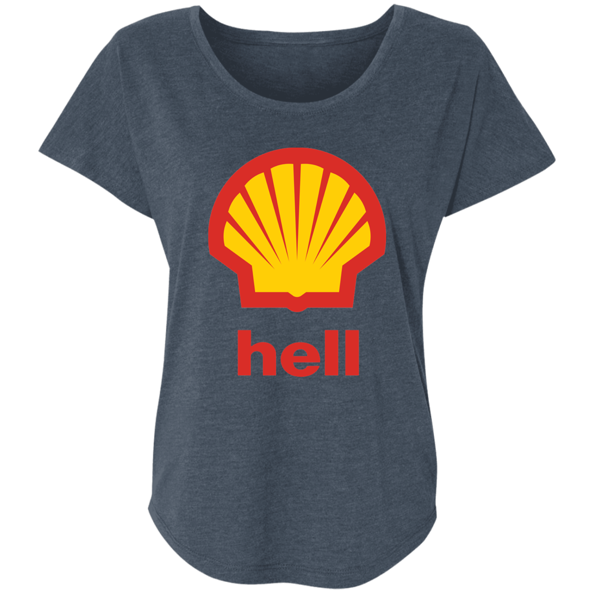 "Gas Hell" Ladies' Triblend Dolman Sleeve