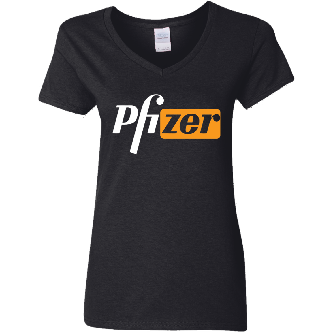 "PHfizer" Ladies' 5.3 oz. V-Neck T-Shirt