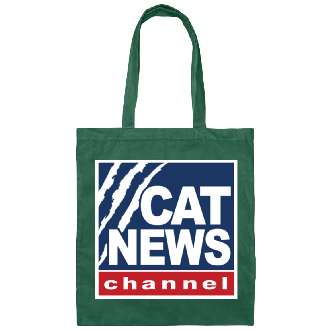 "Cat News" Canvas Tote Bag