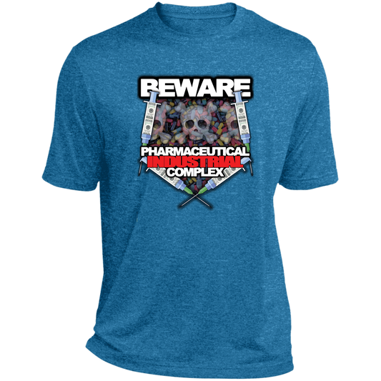 "Pharma Beware" Heather Performance Tee