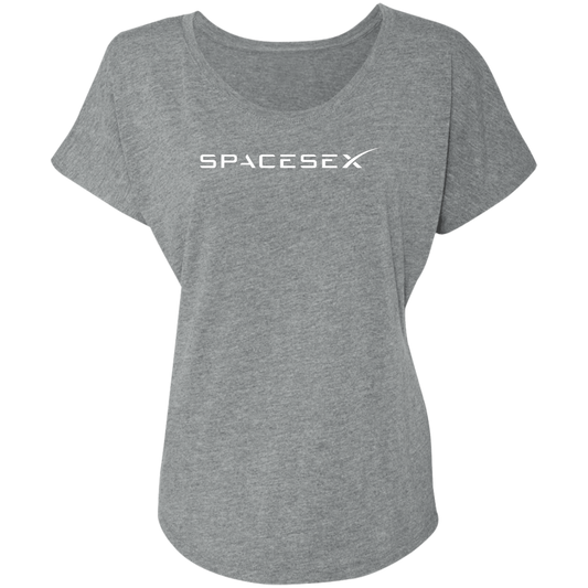 "SpaceseX" Ladies' Triblend Dolman Sleeve