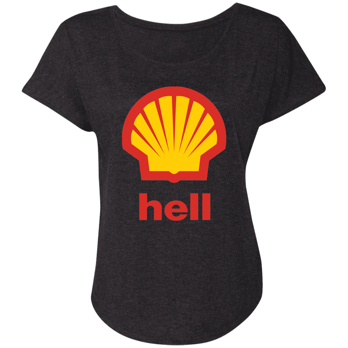 "Gas Hell" Ladies' Triblend Dolman Sleeve