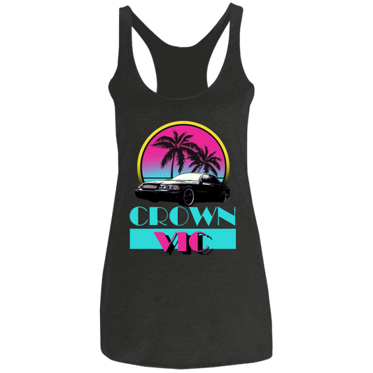 CV Miami Vice Ladies' Triblend Racerback Tank