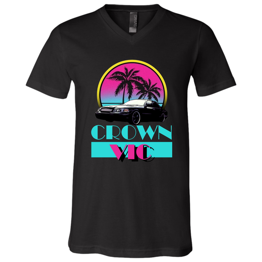 CV Miami Vice Unisex Jersey SS V-Neck T-Shirt