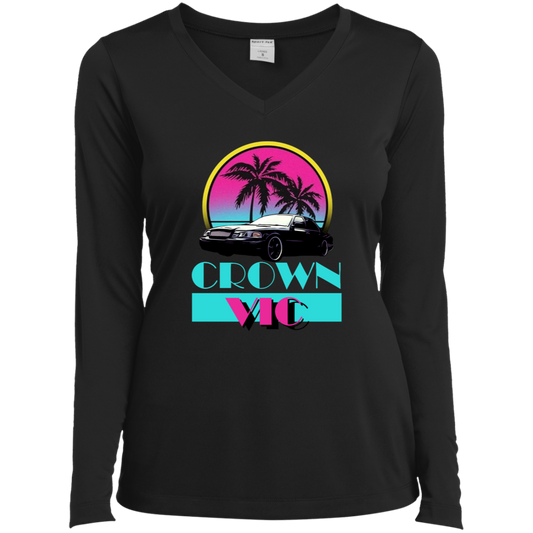 CV Miami Vice Ladies’ Long Sleeve Performance V-Neck Tee