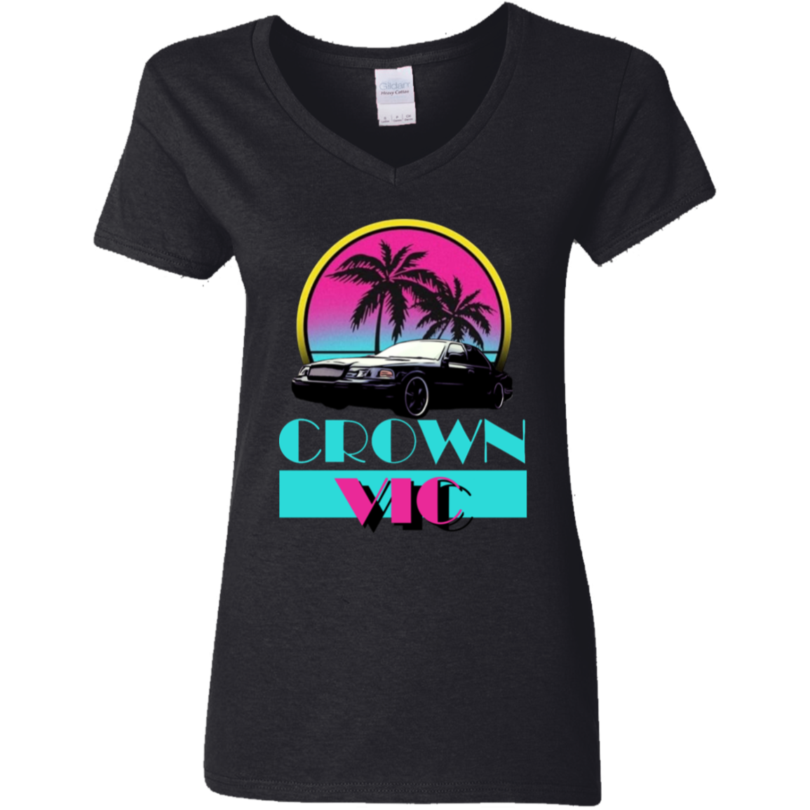 CV Miami Vice Ladies' 5.3 oz. V-Neck T-Shirt