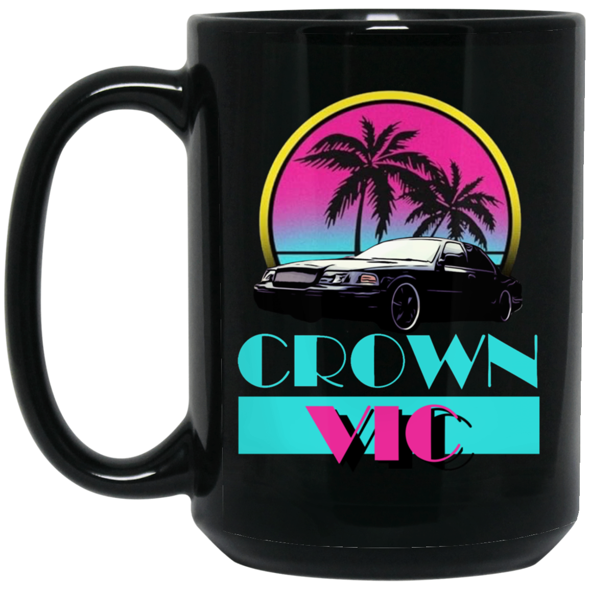 CV Miami Vice 15oz Black Mug