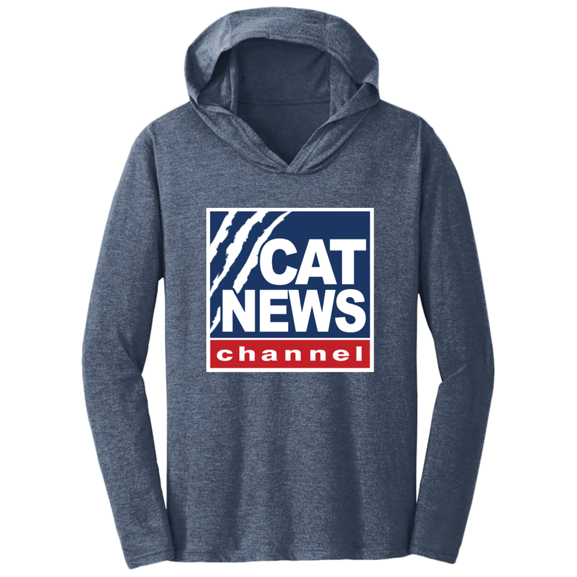 "Cat News" Triblend T-Shirt Hoodie