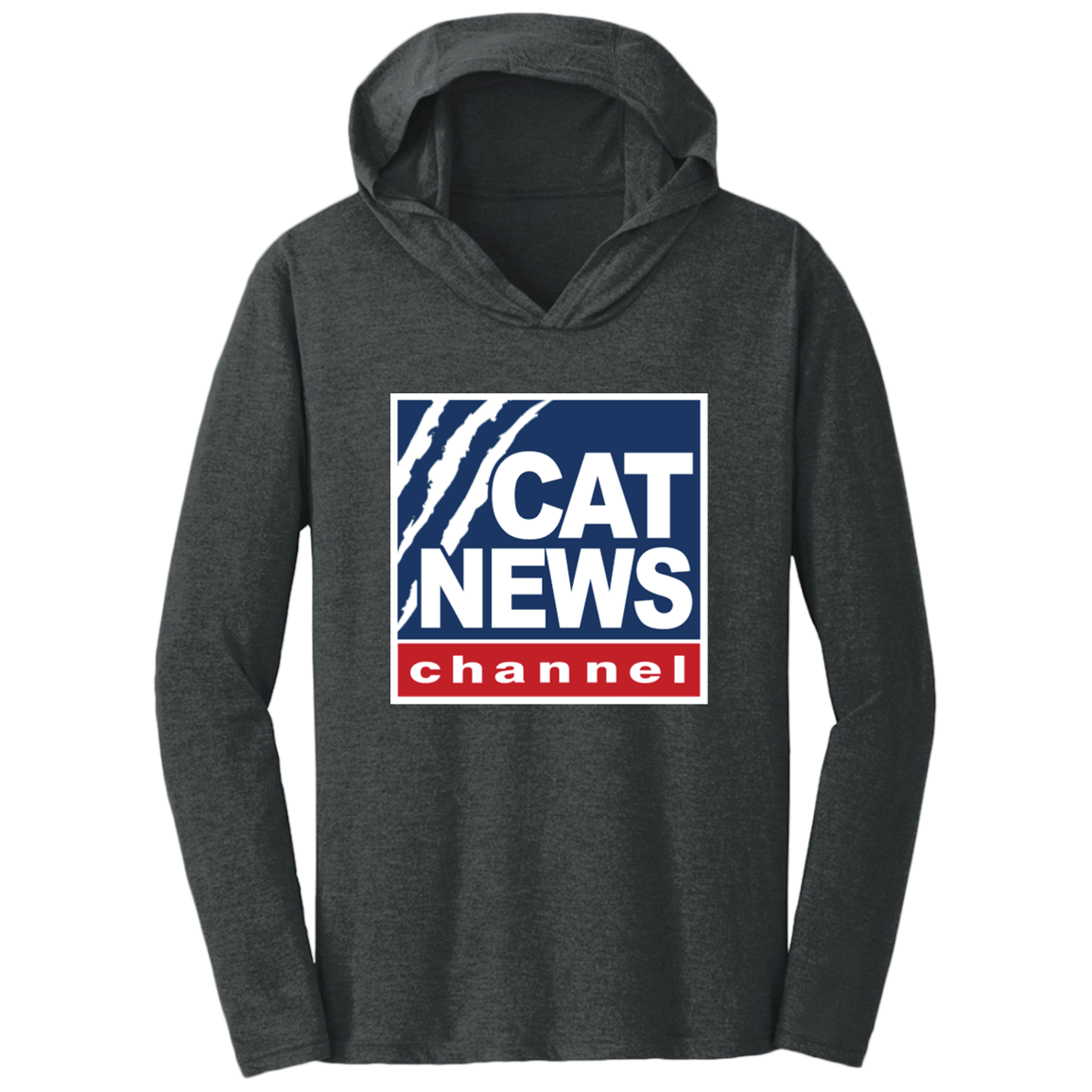 "Cat News" Triblend T-Shirt Hoodie