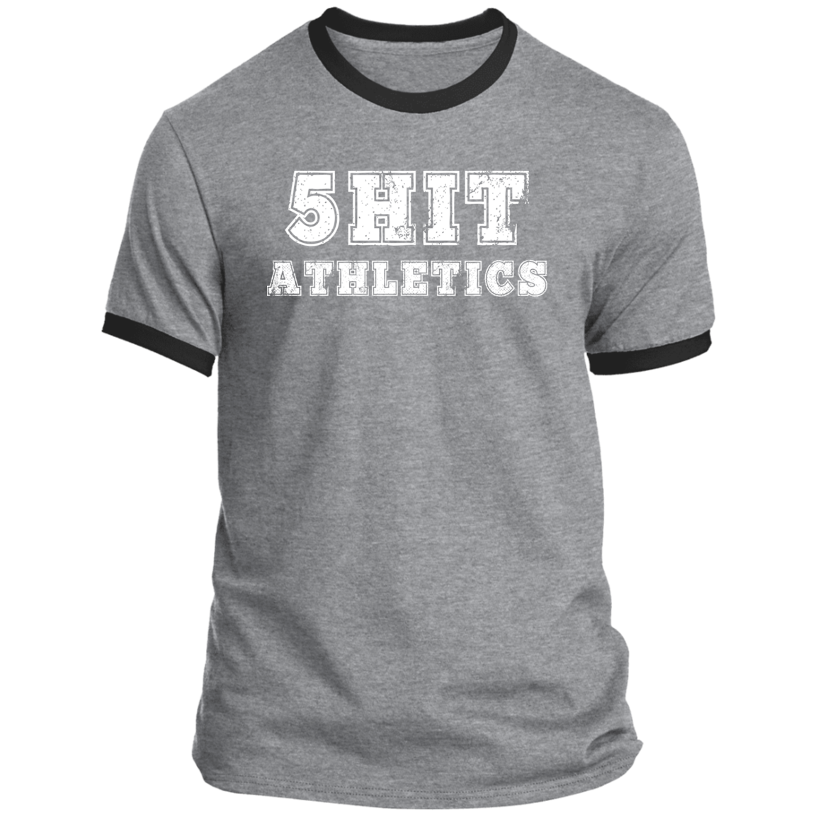 "5-Hit Athletics" Ringer Tee