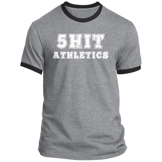 "5-Hit Athletics" Ringer Tee