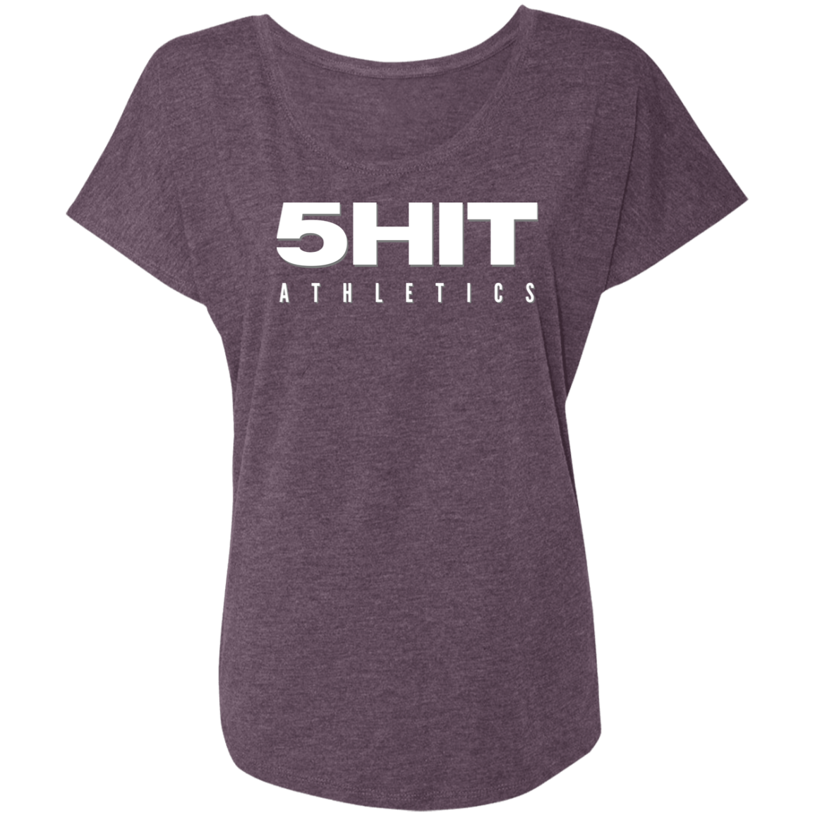 "5-Hit Athletics" Ladies' Triblend Dolman Sleeve