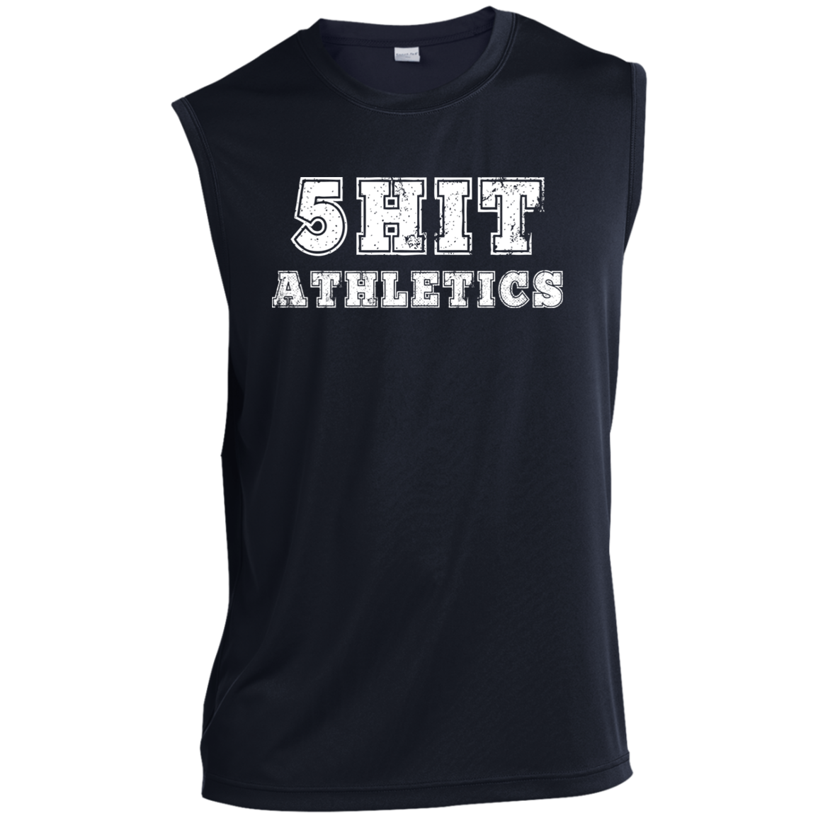 "5-Hit Athletics" Men’s Sleeveless Performance Tee