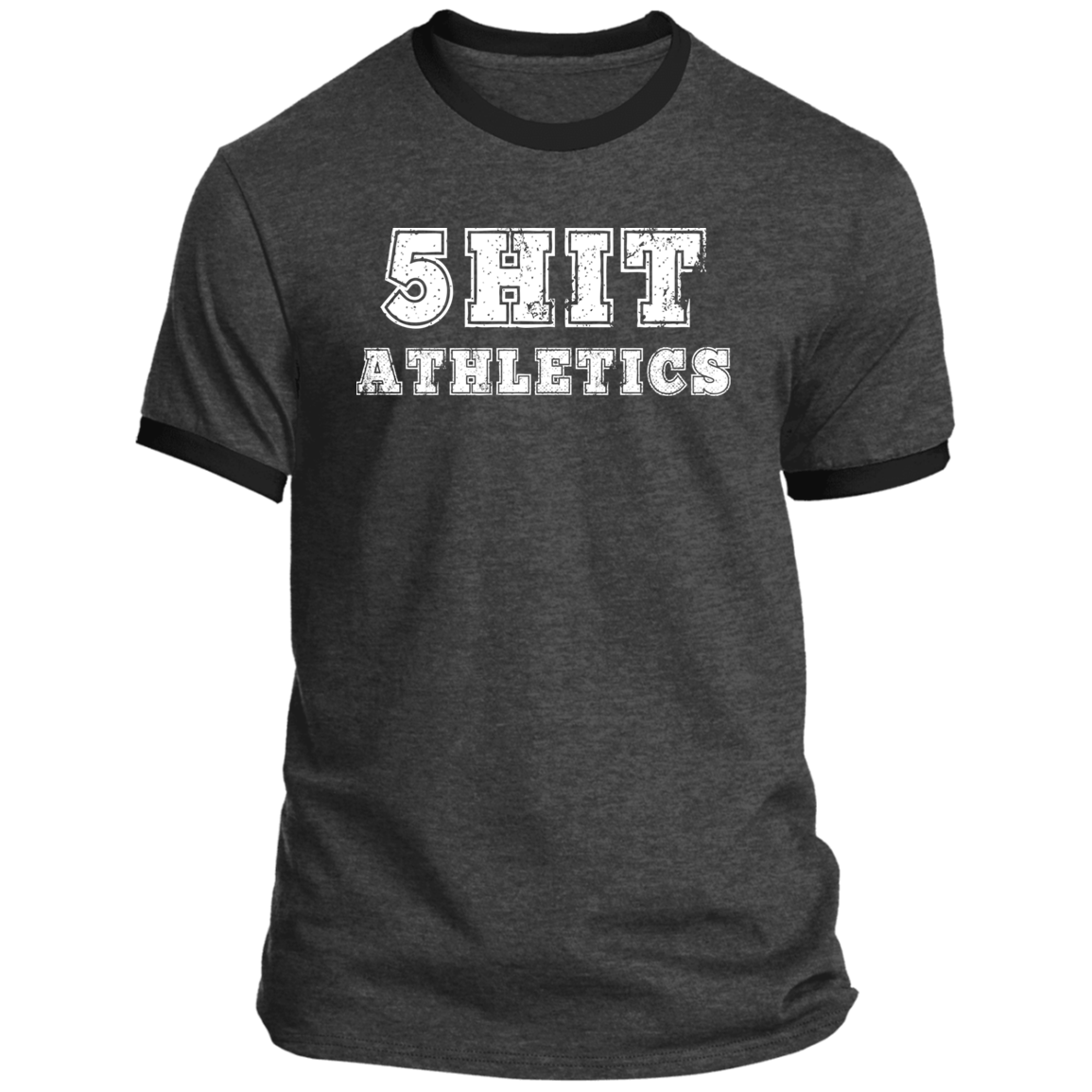 "5-Hit Athletics" Ringer Tee