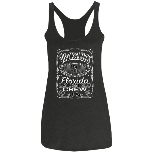 "ViperSluts BadGirls" Ladies' Triblend Racerback Tank