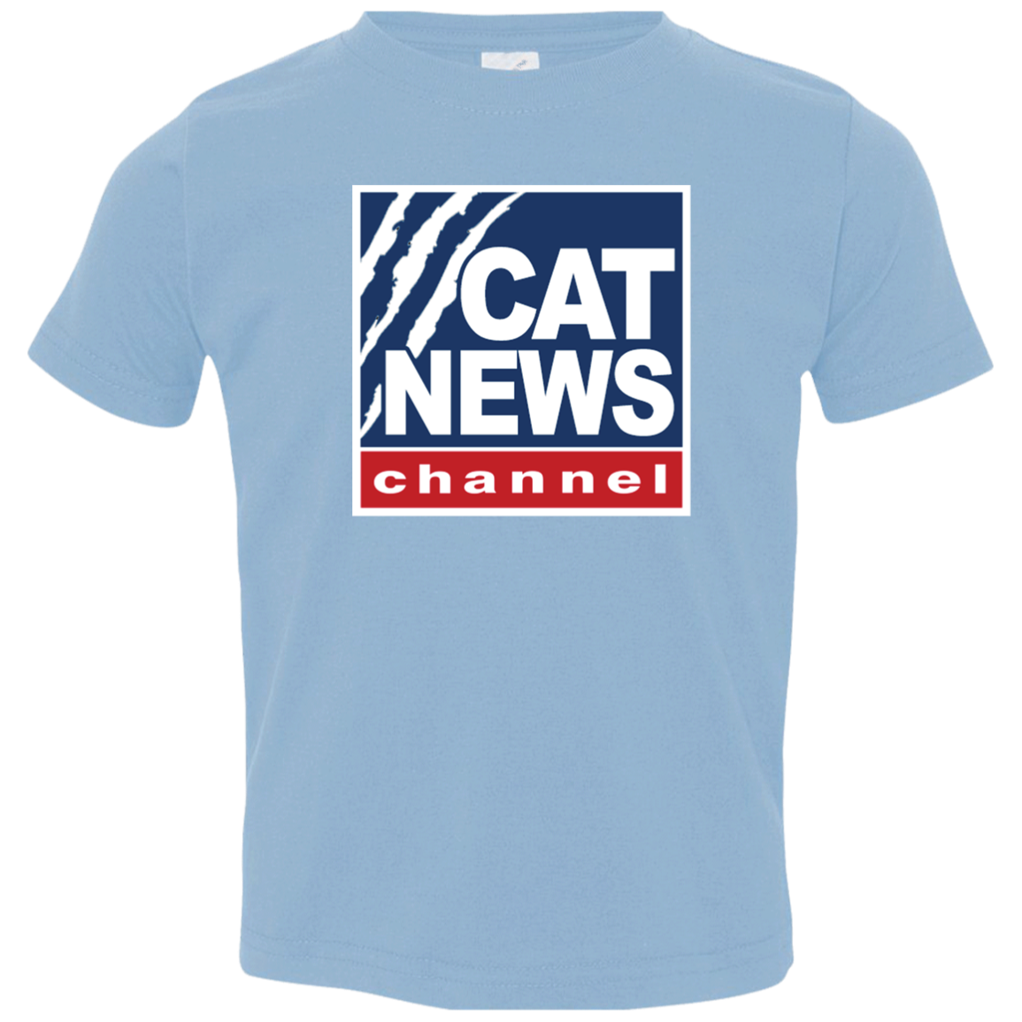 "Cat News" Toddler Jersey T-Shirt