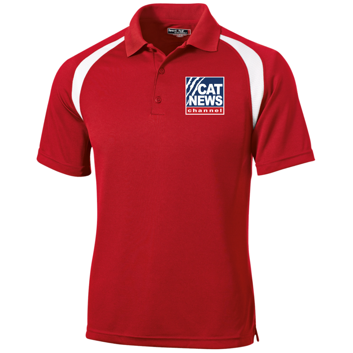 "Cat News" Moisture-Wicking Tag-Free Golf Shirt