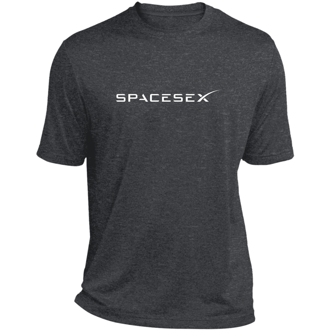 "SpaceseX" Heather Performance Tee