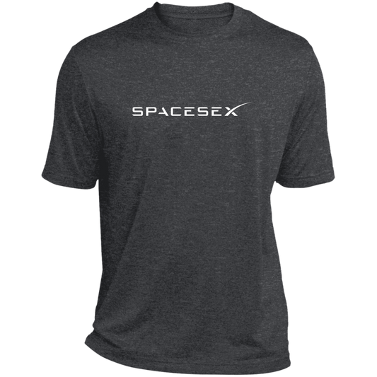 "SpaceseX" Heather Performance Tee