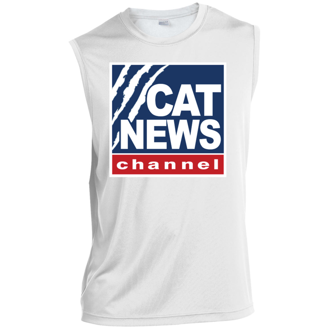 "Cat News" Men’s Sleeveless Performance Tee