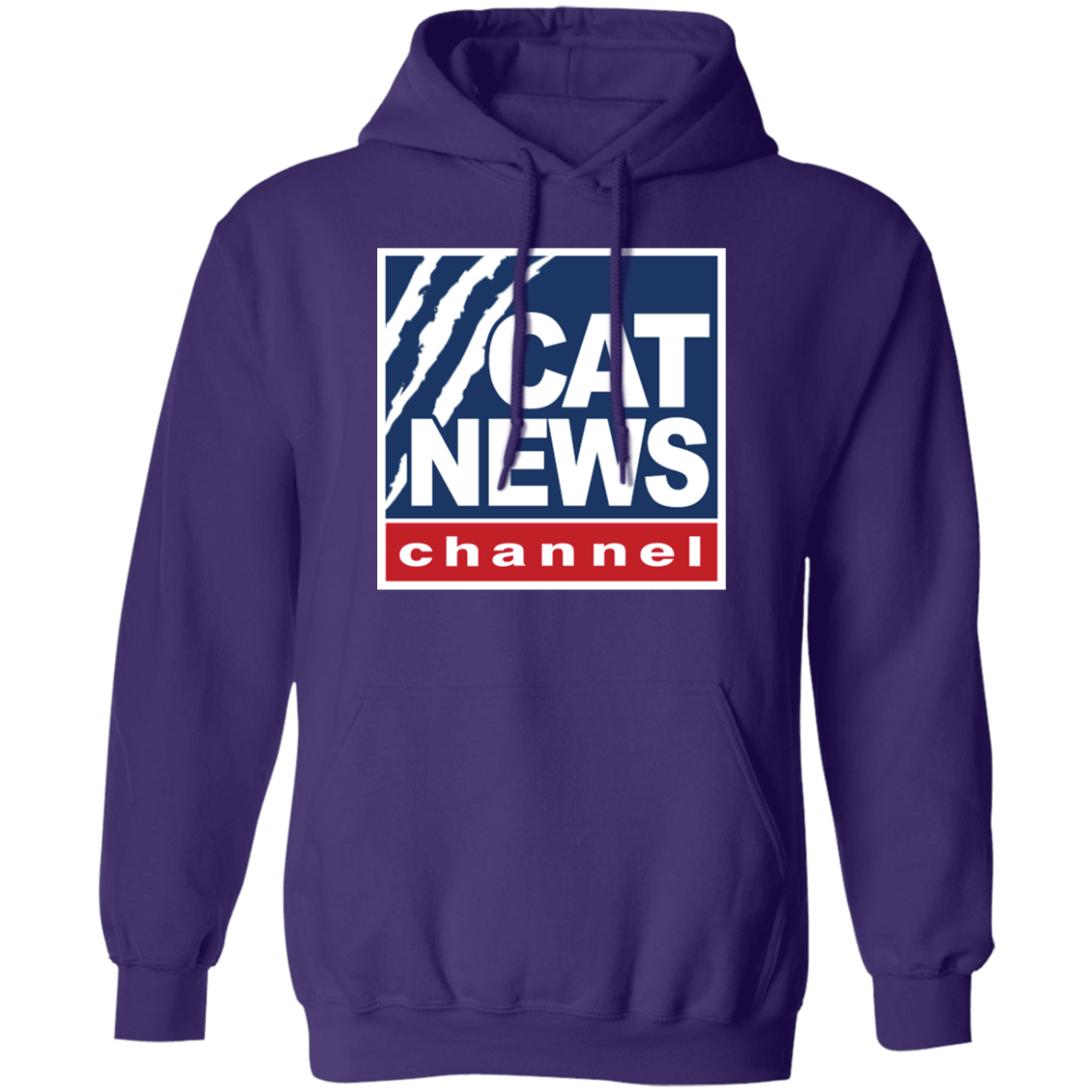 "Cat News" Pullover Hoodie