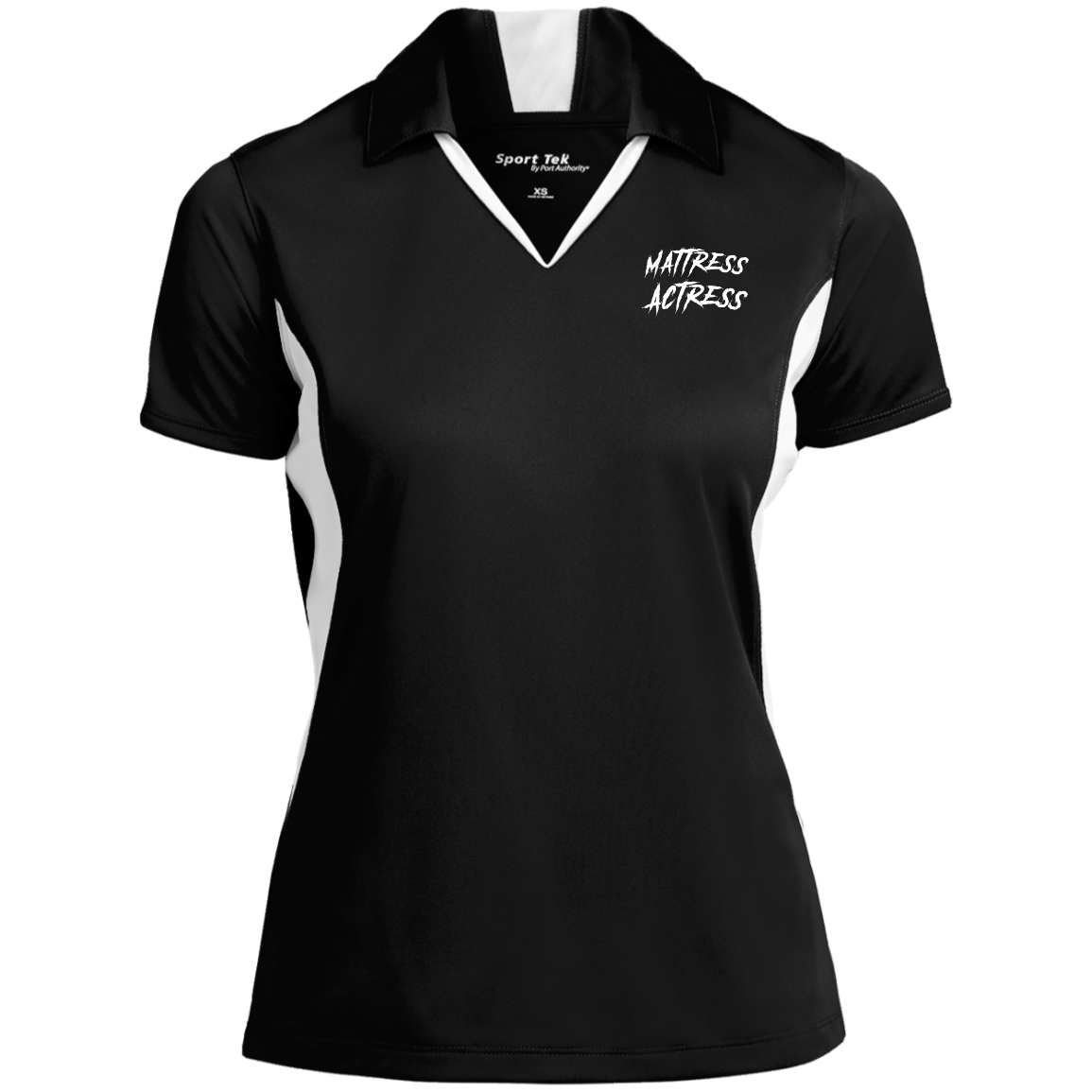 "Mattress Actress" Ladies' Colorblock Performance Polo