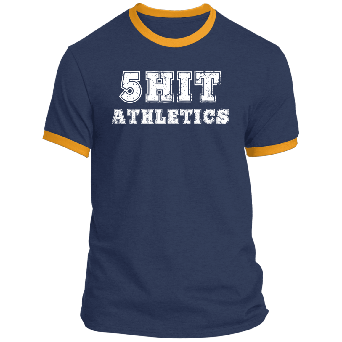 "5-Hit Athletics" Ringer Tee