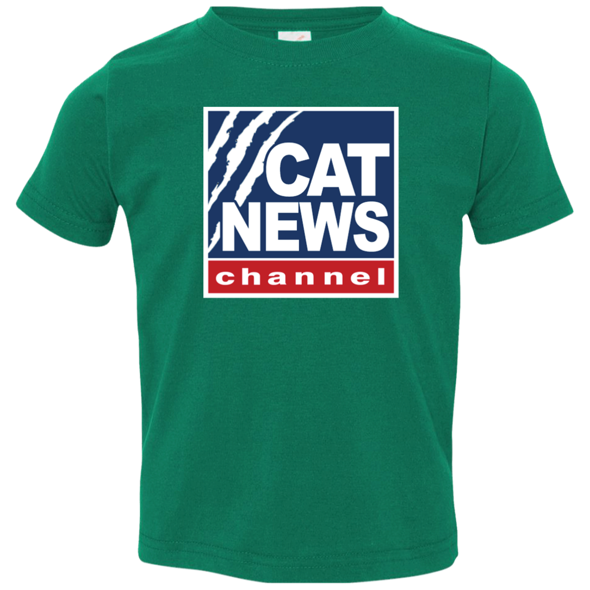 "Cat News" Toddler Jersey T-Shirt