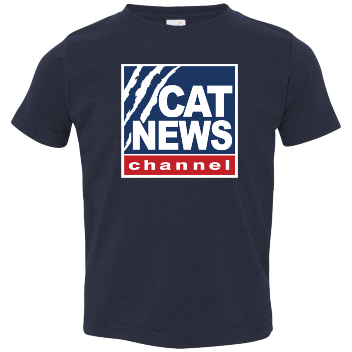 "Cat News" Toddler Jersey T-Shirt