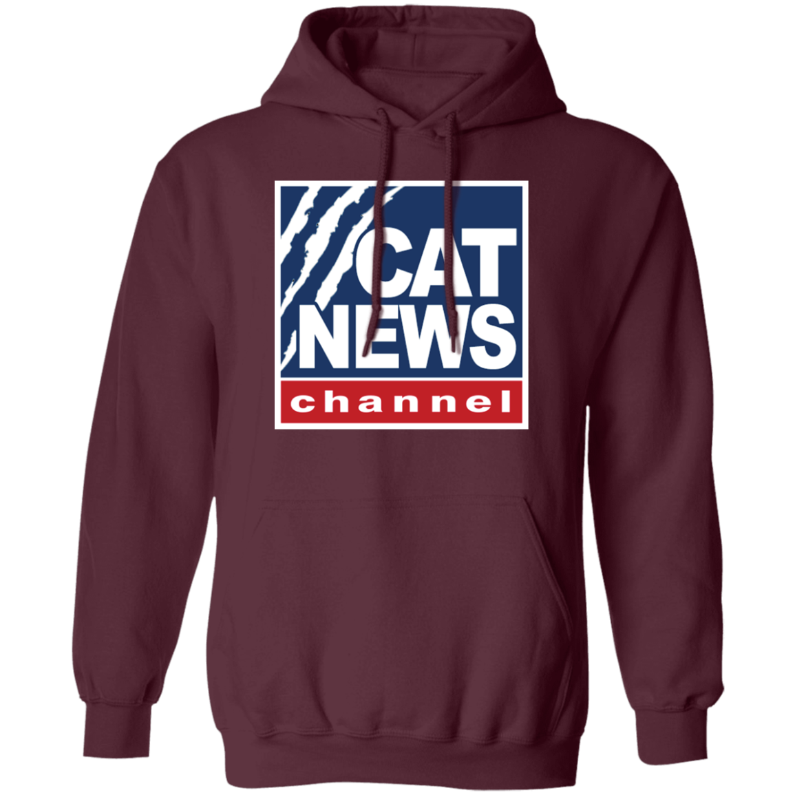 "Cat News" Pullover Hoodie