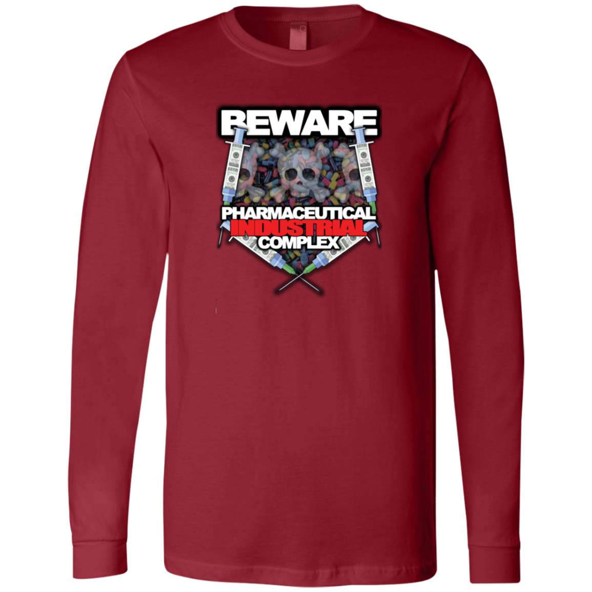 "Pharma Beware" Men's Jersey LS T-Shirt