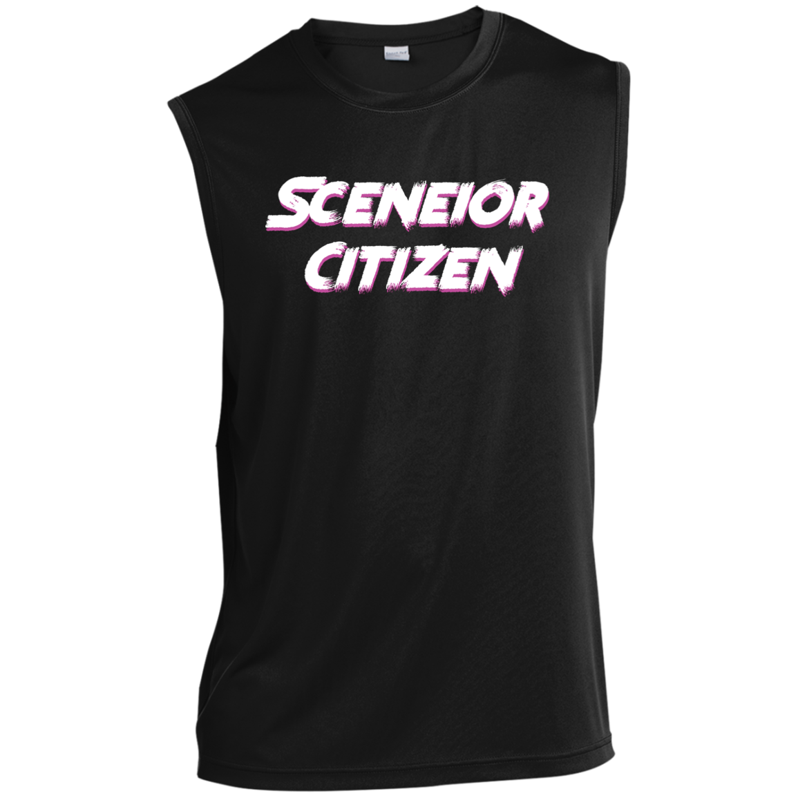 "Sceneior Citizen" Men’s Sleeveless Performance Tee