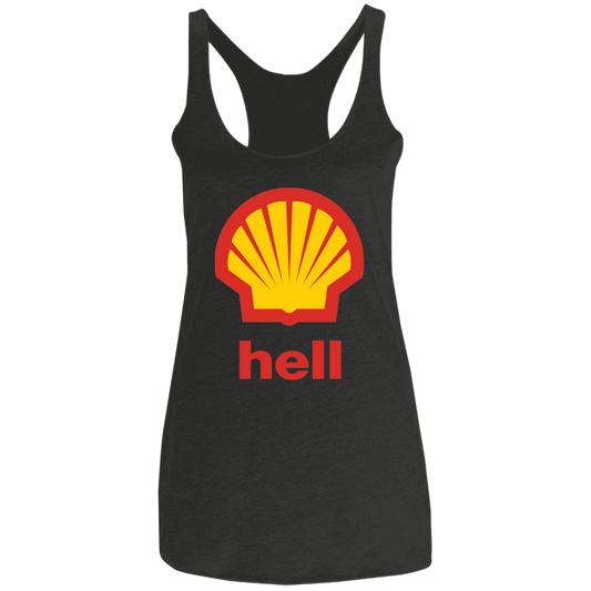 "Gas Hell" Ladies' Triblend Racerback Tank