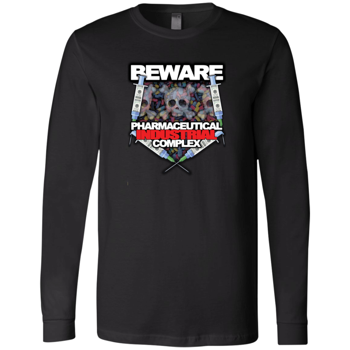 "Pharma Beware" Men's Jersey LS T-Shirt