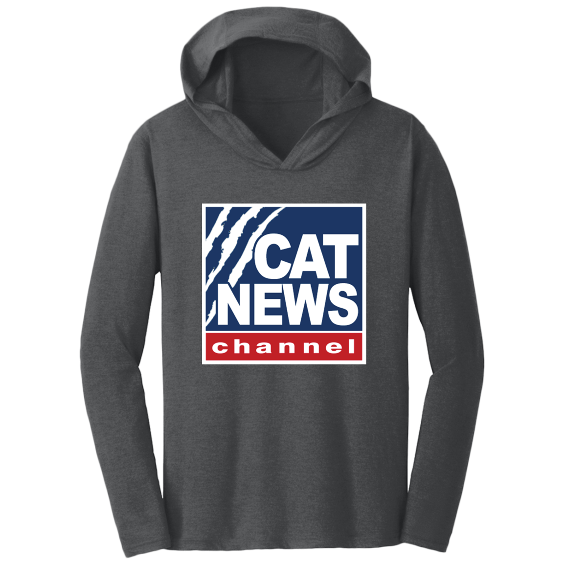 "Cat News" Triblend T-Shirt Hoodie