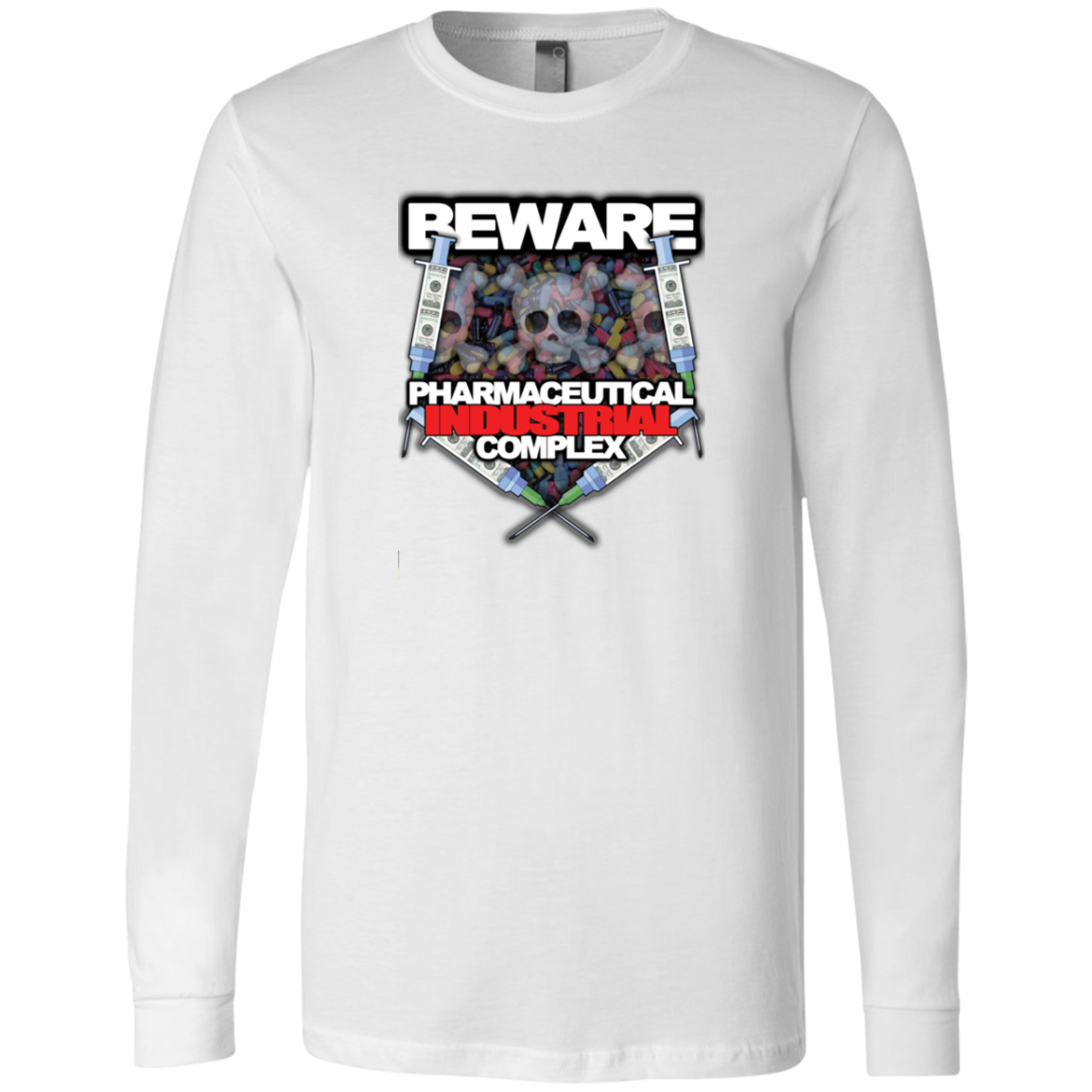 "Pharma Beware" Men's Jersey LS T-Shirt