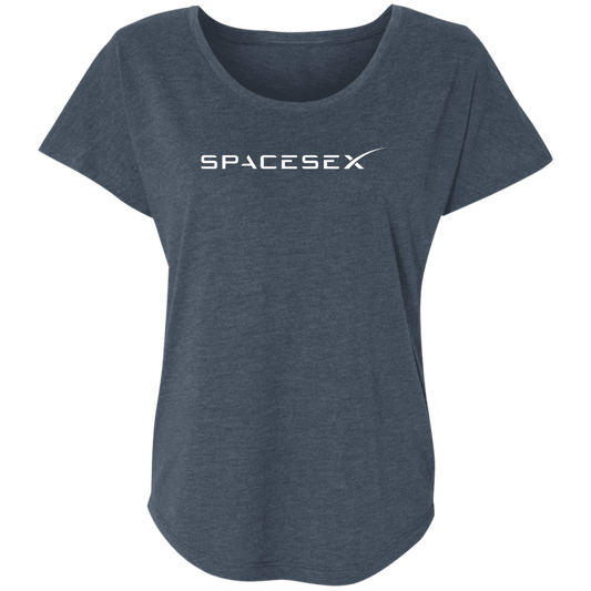 "SpaceseX" Ladies' Triblend Dolman Sleeve