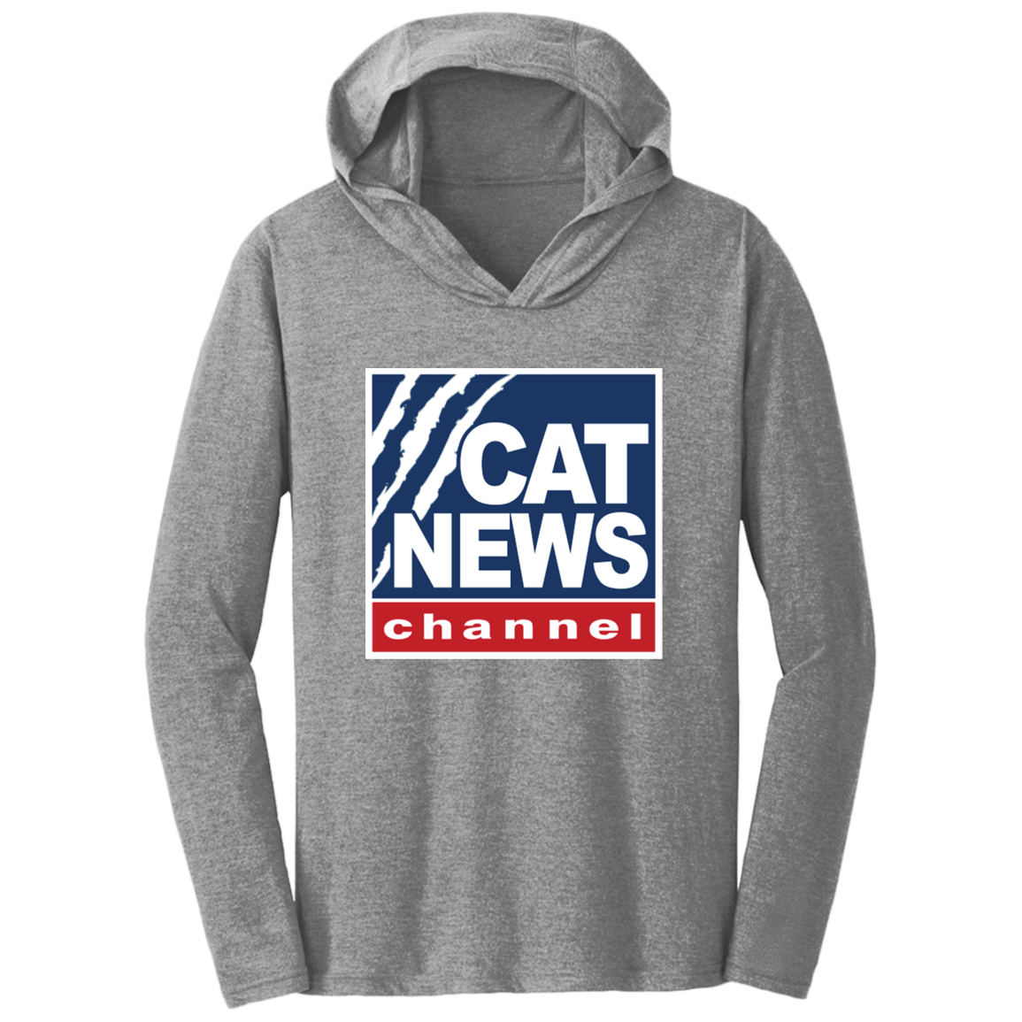 "Cat News" Triblend T-Shirt Hoodie