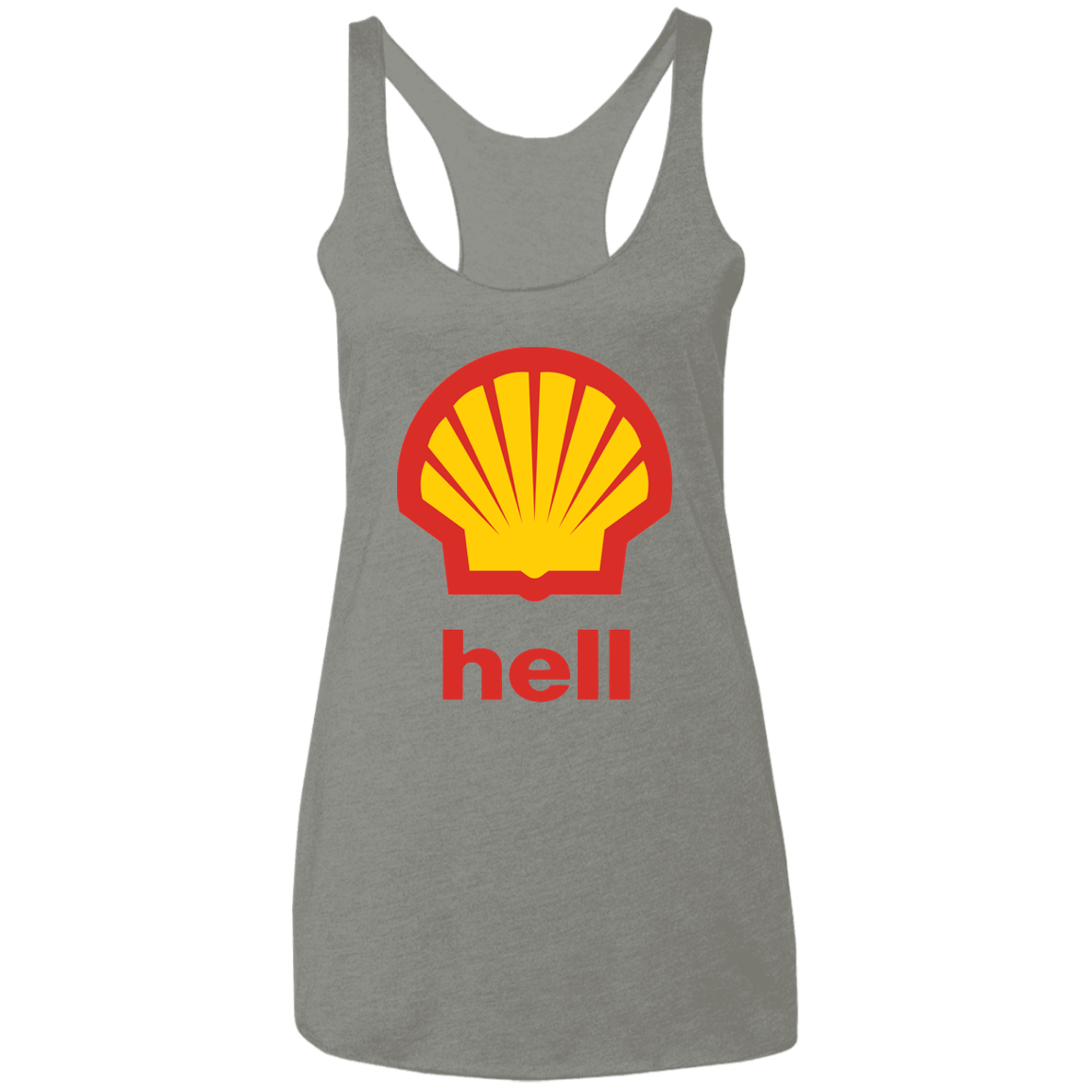 "Gas Hell" Ladies' Triblend Racerback Tank