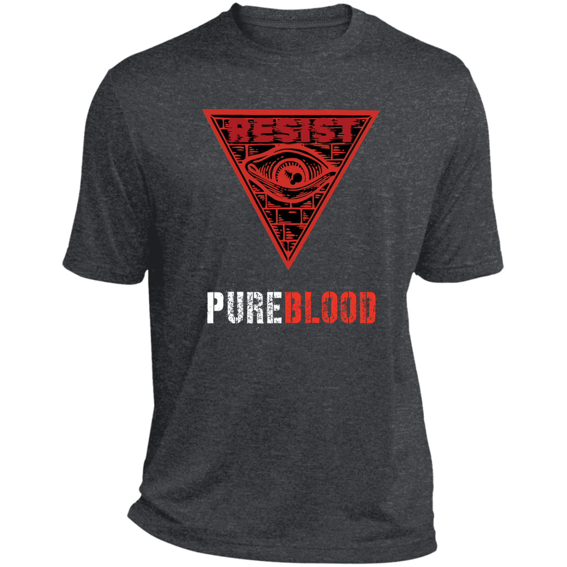 "PureBlood" Heather Performance Tee