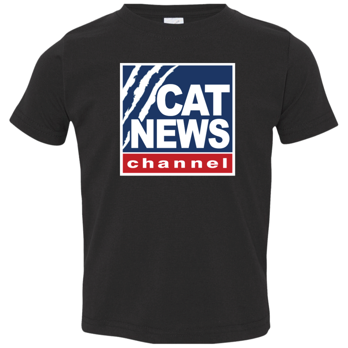 "Cat News" Toddler Jersey T-Shirt