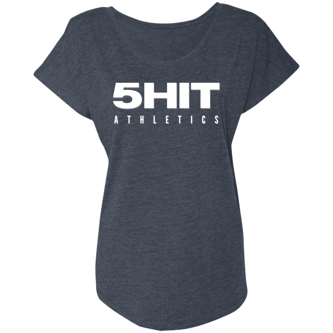 "5-Hit Athletics" Ladies' Triblend Dolman Sleeve